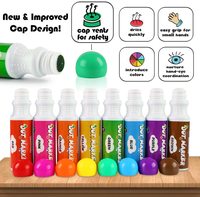 Meilleures ventes de marqueurs de bingo faciles à saisir, lavables, 8 couleurs, marqueurs à points pour les tout-petits et les enfants, ensemble de stylos de couleur