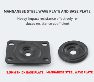 Prix d'usine ISO Roues pivotantes noires de 4 pouces Roues de chariot en PU Roues pivotantes à trou de boulon - Product Image 4