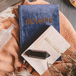 Tùy chỉnh bìa cứng vừa có kích thước nhung Tạp Chí máy tính xách tay với lá vàng và satin Ribbon Bookmark có sẵn của lót trang - Product Image 4