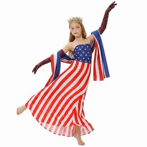 ชุดเครื่องแต่งกายสำหรับเด็กปู่แซมแนวรักชาติ, ชุดการแสดงบนเวทีวันประกาศอิสรภาพธงชาติสหรัฐอเมริกาสำหรับเด็กชายและเด็กหญิง, วันชาติอเมริกา - Product Image 4