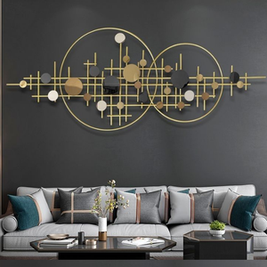 Grande taille forme rectangulaire campagne moderne personnalisé métal mur Art suspendu décor à la maison décoration murale intérieur - Product Image 3