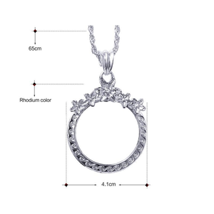 Chandail à longue chaîne pour femmes, collier pendentif, <span class=keywords><strong>loupe</strong></span>, vintage - Product Image 2