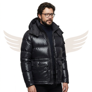 Doudoune noire super stylée et tendance, richement matelassée, entièrement sur mesure, durable, respirante, ultra confortable 2026 - Product Image 1