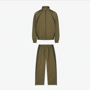 Nouvel arrivage de vêtements de rue pour hommes pull à blocs de couleurs coupe-vent demi-zip en nylon antibactérien personnalisé à séchage rapide - Product Image 1