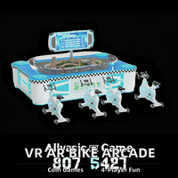 Vélo à pièces VR AR Simulateur de vélo Jeu d'arcade Sports Loisirs Machine de jeu Métal et plastique Anglais et espagnol