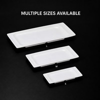 Assiette en mélamine multi-tailles, légère et facile à nettoyer, pour la maison, l'extérieur et les restaurants