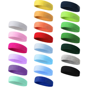 Wholesale Various Sweatbands Cotton Sports Headbands <strong>Sweat</strong> Absorbing <strong>Bands</strong> - Product Image 1