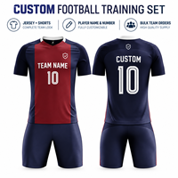 Ensemble d'uniformes d'entraînement de football personnalisés, maillot et short de football, nom et numéro du joueur personnalisés pour l'entraînement d'équipe, commandes en gros