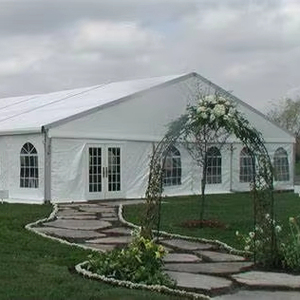 <span class=keywords><strong>Pagode</strong></span> pour événements de mariage, festivals, traiteur, structure en aluminium blanc, tente de mariage extérieure blanche - Product Image 1