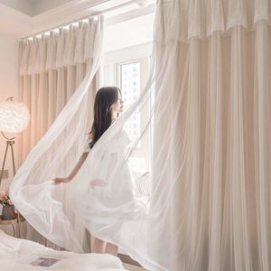 Rideaux en gros crème française chambre à coucher vent fille Double vent ombrage nouveau salon rideau de rêve - Product Image 3