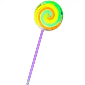 LED Light Up Lollipop Magic Wand Fluorescent Lollipop Glow Sticks Princess Fairy Wands Spinner Halloween Party Birthday Gifts