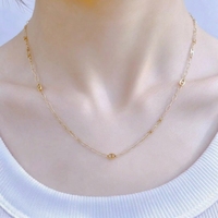 Cadena de Oro Sólido 18K AU750 con Textura de Eslabones Mariner en Forma de 8, Longitud Personalizada, Cadena de Eslabones de Ancla de Oro Auténtico para Mujer