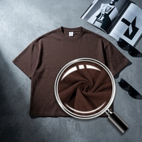 T-shirt unisexe surdimensionné à épaules tombantes en coton, col rond, broderie de logo personnalisée + sérigraphie, nouveau design, coupe ample, décontracté