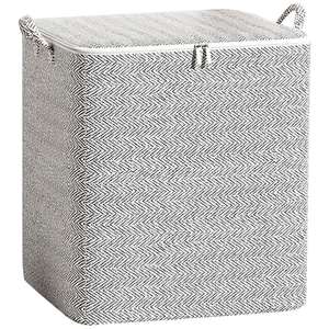 Sac de rangement multifonctionnel grande capacité pour couettes avec poignée et fermeture éclair 110 L 220 L, organisateur de vêtements pour armoire - Product Image 1