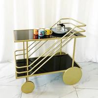 Chariot de service de buffet 3 niveaux en acier inoxydable, chariot à boissons mobile, chariot à gâteaux à roulettes dissimulées, chariot à thé, étagère, capacité 10L