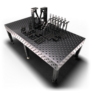 <span class=keywords><strong>Table</strong></span> de soudage nitrurée D28 Grid - Acier antirouille de qualité militaire et résistance industrielle <span class=keywords><strong>à</strong></span> l'abrasion CE - Product Image 4