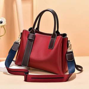 Sacs fourre-tout personnalisés décontractés en similicuir de haute qualité, sacs à bandoulière unis de créateur pour femmes, avec fermeture éclair, écologiques et grande capacité - Product Image 2