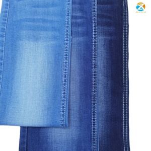 Cổ Trọng Lượng Nhẹ 7.5Oz Twill Denim Vải Cotton Tel Polyester Gracell Spandex Pha Trộn Căng Siêu Màu Xanh đậm Chàng Trai - Product Image 2