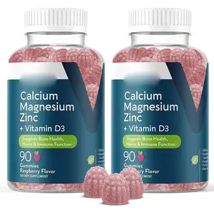 סידן מגנזיום gummies עם ויטמין d3 תומך בריאות העצם תוספי תזונה בריאות העצם