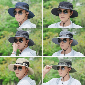 Sombrero de Sol para Hombre Torkado, Ala de 8 cm, Transpirable, Ala Ancha, Sombrero de Pesca con Correa Antiviento para Protección Solar - Product Image 2