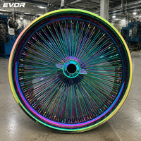 Roues en alliage chromées à rayons EVOR de 26 pouces