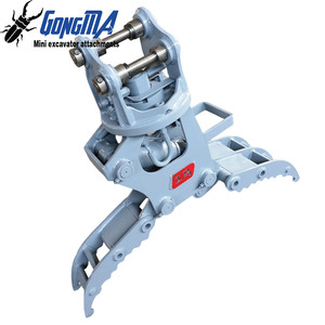 <span class=keywords><strong>Mini</strong></span>-excavatrice de 5 tonnes avec moteur hydraulique rotatif à 360°, cisaille à arbres, <span class=keywords><strong>grappin</strong></span> forestier pour bois, coupe-bûches - Product Image 3