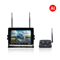 Caméra de recul sans fil WiFi magnétique pour voiture avec batterie intégrée rechargeable pour SUV camion