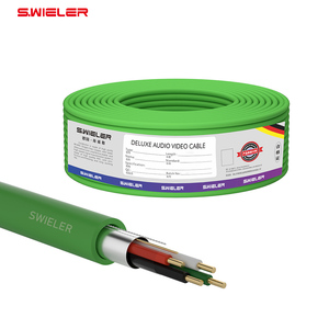 Câble de contrôle <span class=keywords><strong>KNX</strong></span> 20AWG 0,5 mm 4 conducteurs, en cuivre nu, pour communication bus de maison intelligente, blindé, rouleau de 100 m - Product Image 2
