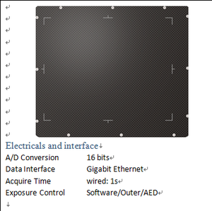 H1613HSA-BG Flat Panel <span class=keywords><strong>Detector</strong></span> Baseado em Sensores De Silício Amorfo Detecção De Alta Energia 15MV - Product Image 5