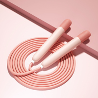 Corde à sauter réglable pour le sport avec poignée en PP/PVC, longueur 2,8 m, portable, personnalisable, unisexe, pour la maison et la salle de sport