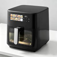 Friteuse à air numérique sans huile de 6,5 litres avec panneau numérique coloré et fenêtre de visualisation – Offre spéciale