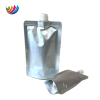 Pochette en plastique design personnalisée 1 litre 1000 ml 500ml 200ml boisson debout en feuille d'aluminium liquide emballage bec pochette sac