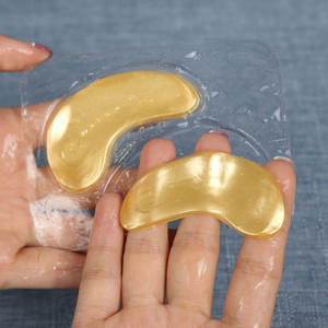 Kore toptan Oem tek kullanımlık nemlendirici göz maskesi Anti Aging tıbbi kollajen uyku 24K göz yamalar altın - Product Image 1