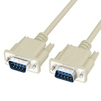 Adaptateur de câble série DB9 RS232, gaine en PVC, mâle vers femelle, PIN pour projecteur et moniteur, communication de données, produit en stock