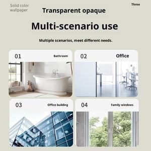 <span class=keywords><strong>Film</strong></span> auto-adhésif moderne pour vitres, occultant et isolant thermiquement, pour balcon et fenêtre, protection anti-regard indiscret et solaire, en PET - Product Image 6