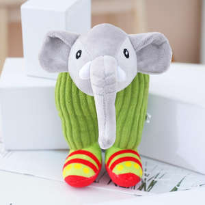 Ensemble <span class=keywords><strong>de</strong></span> jouets en peluche <span class=keywords><strong>de</strong></span> dessins animés avec requin en chaussures, tortue amusante, éléphant, singe banane, animaux en peluche pour cadeaux d'enfants, décoration <span class=keywords><strong>de</strong></span> la maison - Product Image 2