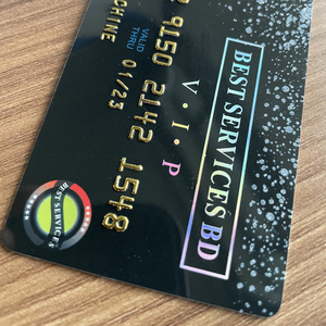 Tùy Chỉnh In Ấn Pvc Tên Thẻ Dập Nổi Số Thẻ Tín Dụng Vàng Thẻ Kinh Doanh Sang Trọng - Product Image 3