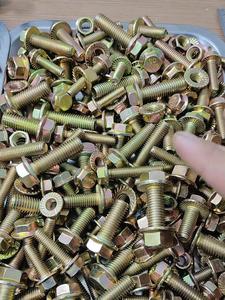 Proveedor de Fábrica ODM OEM ASME B18.2.1 B18.2.3.4M <span class=keywords><strong>IFI</strong></span> 111 10 # Perno hexagonal con brida de zinc de 2'' Gr 2/5/8 con tuercas hexagonales con brida - Product Image 5