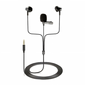Mini Clip portátil, micrófono Lavalier de solapa, auriculares con cable para grabación de vídeo de Karaoke, transmisión en vivo, Vlogging, clases en línea - Product Image 2