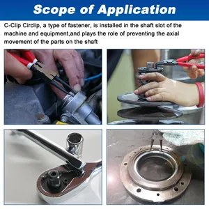 M4 c-<span class=keywords><strong>clip</strong></span> nhỏ bên ngoài giữ lại Nhẫn hợp kim Đen Thép Snap giữ lại circlip khác nhau - Product Image 6