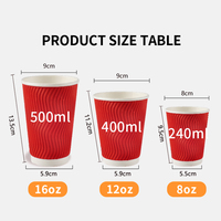 SenAng Gobelets en papier écologiques personnalisés avec couvercle pour café, gobelet à café jetable en papier kraft
