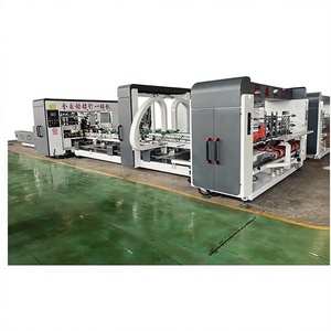 Automatic <b>Folder</b> Gluer Stitcher Carton <b>Box</b> Making Machine High Speed for Corrugated Cardboard <b>Box</b> Packaging - Product Image 1