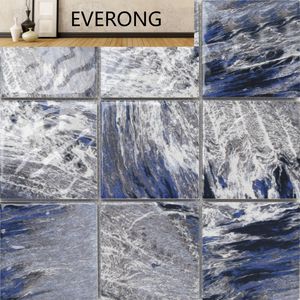 Mosaico cuadrado moderno para exteriores Villa <span class=keywords><strong>Hotel</strong></span> interior sala de estar decoración porcelana piscina azulejo para nadar - Product Image 6