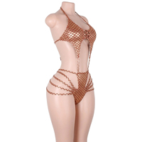 Tenues de danse exotiques, ensembles brillants à paillettes, ensembles une pièce à nouer, pour la danse en boîte de nuit, la danse sur barre, les raves, les ensembles de danse, les tenues de scène