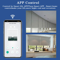 Moteur de store tubulaire automatique WiFi SZMYQ 25 mm 0,8 Nm, charge maximale 4,21 kg, application de maison intelligente, télécommande pour bureau intérieur