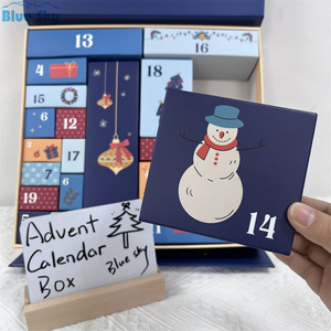 12日間のクリスマスカウントダウンポップミステリーサプライズブラインドボックスリボン内の小さなギフトボックスを備えた豪華な冒険カレンダー磁気 - Product Image 5