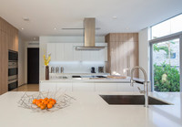 Îlot de cuisine moderne en MDF laqué pour le café et le petit-déjeuner