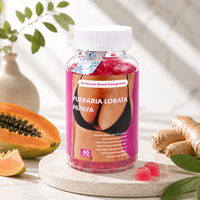 Gummies naturelles de Pueraria Lobata et Papaye, 60 unités, Extrait végétal, Complément alimentaire, Soutien Beauté et Bien-être
