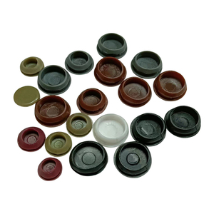 Tapones de goma de PVC suave con orificio, tapas de tornillo planas, cubiertas de sellado para puertas, ventanas, pantallas, barandillas, decorativas - Product Image 2