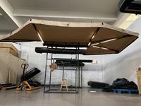Abri solaire latéral pour voiture 270 Plus 360 degrés, auvent extensible avec éclairage LED et parois